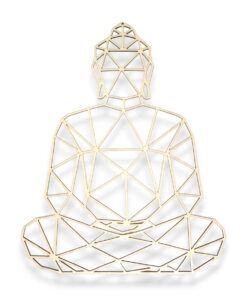 Alternative view of Holzdeko „Buddha“ – Wandbild oder Aufsteller im Low-Poly-Stil